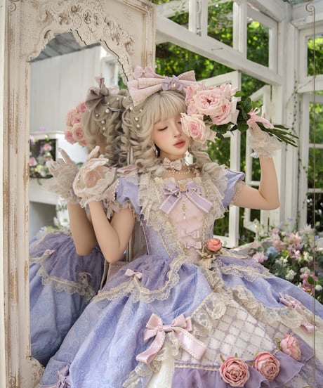 HinanaQueena  鏡の中のプリンセス ロリィタドレス フルセット [LO969]