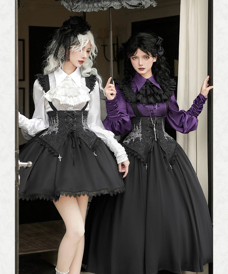 with PUJI / いばらの夜 ゴシック＆ロリィタドレス 双子ブラウス