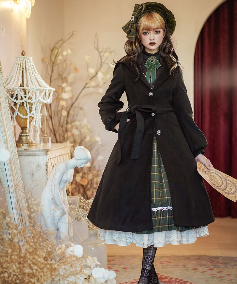 Miss Point / 薔薇人形 ロリィタドレス マント、フード付きロング