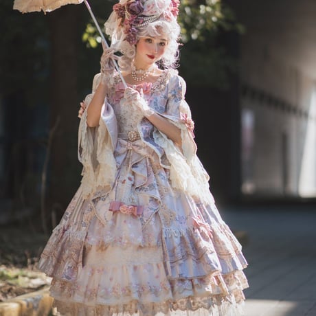 BABY エリザベスワンピース ヘッドドレス セット エンジ 赤（BABY金沢  