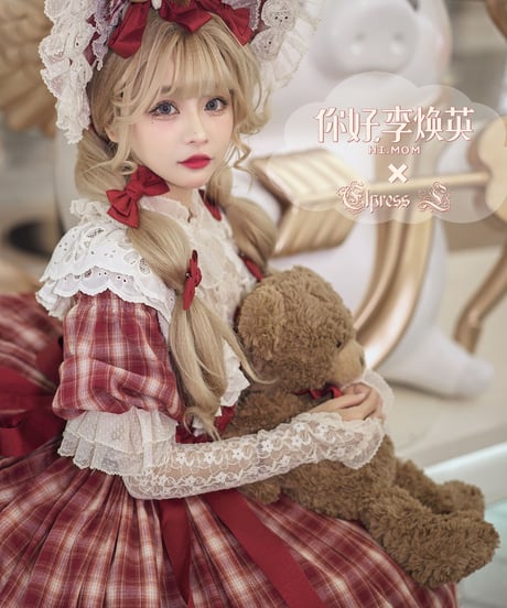 Elpress L "Hi, Mom" コラボ 豪華版 ロリィタドレス+ボンネット[LO358]