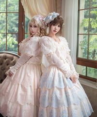 Miss Point / ミスポイントの花園 接ぎ袖ブラウス、姫袖ブラウス [LO1473]