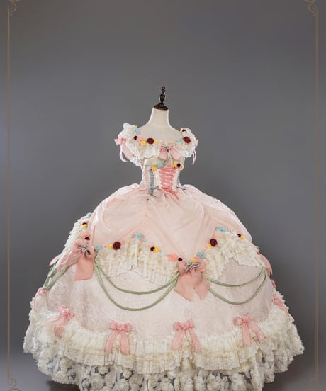 HinanaQueena / Tree Peony ロングドレス ウエディングドレス ワンピース 単品 [LO1115]