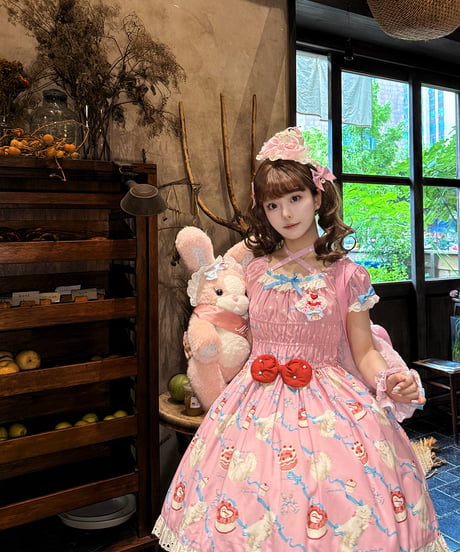 Miss Point / リボンと子ねこのスイーツタイム ロリィタワンピース、JSK [LO1437]