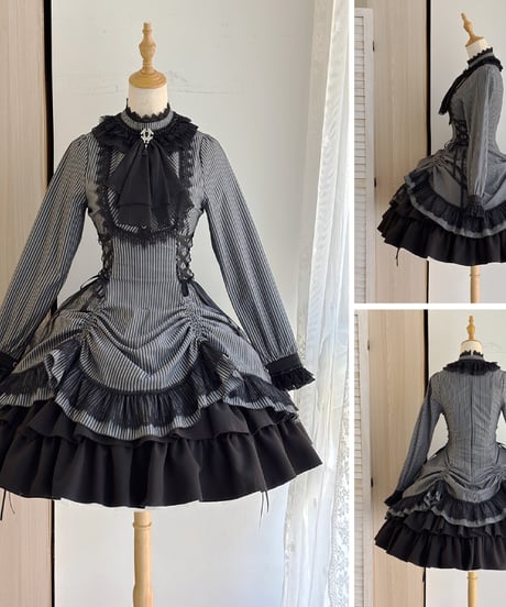 Miss Point / Point Manor 3.0 クラシックロリィタ 長袖ワンピース, コルセットスカート、ブラウス [LO622]