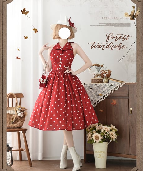 Forest Wardrobe 午後の森林 二型ワンピース [LO1175]