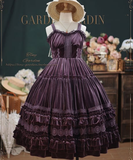 Tiny Garden / Dream Bouquet ベルベット JSK [LO575]