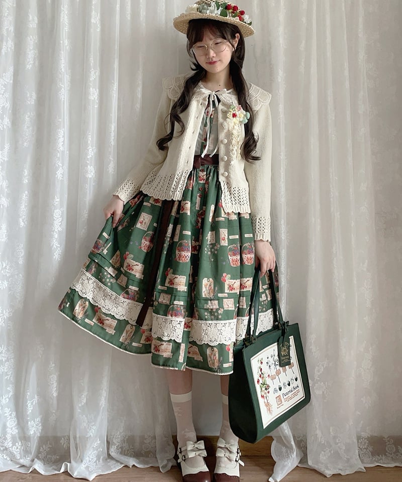lolita様☆専用☆Honey mi Honeyヒョウ柄グリーンカーディガン HONEY MI HONEY＞TOPS＞KNIT