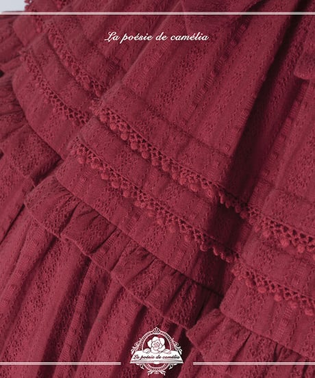 la poésie de camélia いちご 刺繍ロリィタ ストラップJSK [LO474]