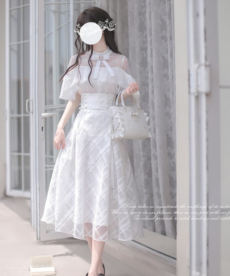 胡桃木JK / 森と理の記録 スカート, ブラウス [LO1425] | Roses