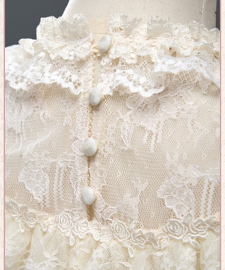 Twin Bears / Antique Gemstone Fragrance ロリィタドレス ブラウス、ケープ③ [LO1598]