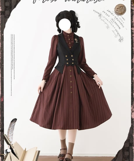 Forest Wardrobe / 森の古城 ワンピース、ベスト [LO1532]