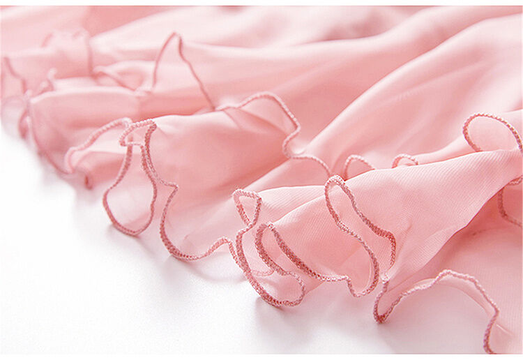 [No.413] TRALALA*ピンクシフォンリボンパフスリーブ No.413] TRALALA*ピンクシフォンリボンパフスリーブ