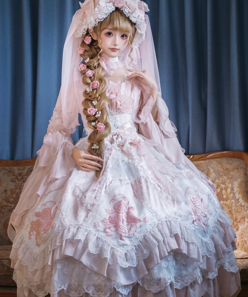 Bramble Rose / バラの花傘 ロリィタドレス JSK set [LO1548] |