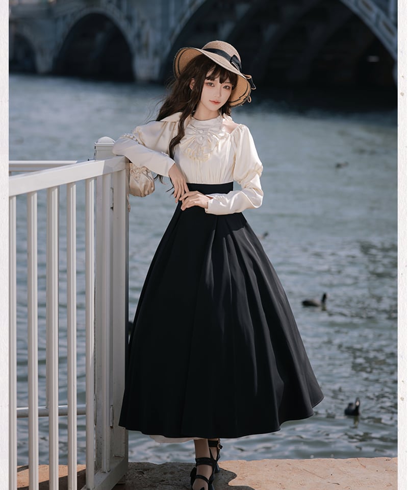 with PUJI / ローマの休日 ロリィタドレス ドッキングワンピース with PUJI / ローマの休日 ロリィタドレス ドッキングワンピース