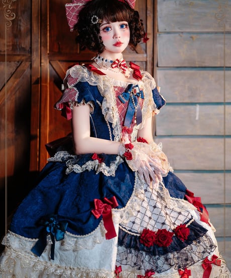HinanaQueena  鏡の中のプリンセス ロリィタドレス フルセット [LO969]