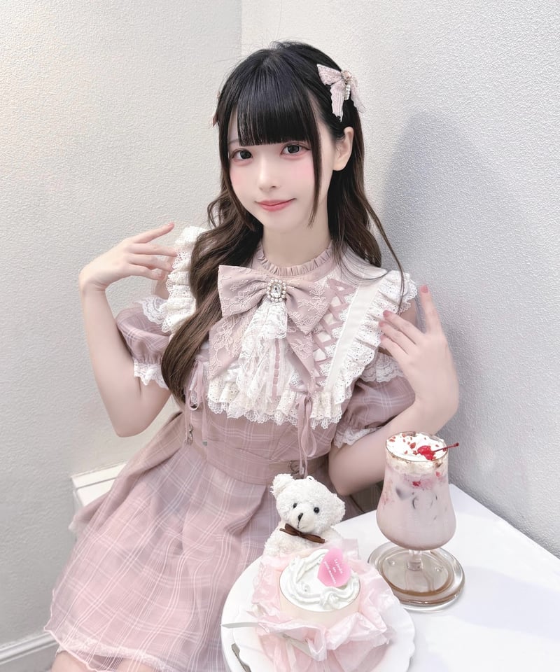 新品前ファスナーパフスリーブセクシードーリー姫ワンピース緑ピンク韓国系地雷系 jirarkei #jfashion