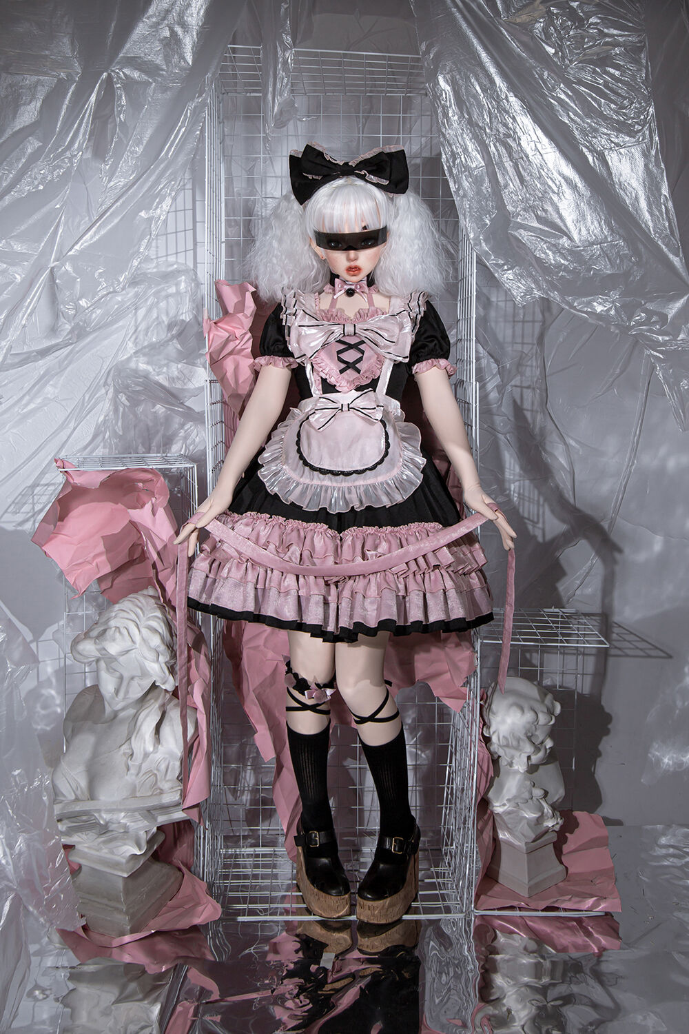 ゴシックロリータ 割り込ま スケルトンフィーストドレス L22# 