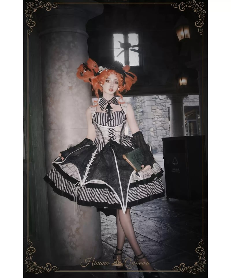HinanaQueena / 暮夜 リテラリー・ロリィタドレス セット[LO1508