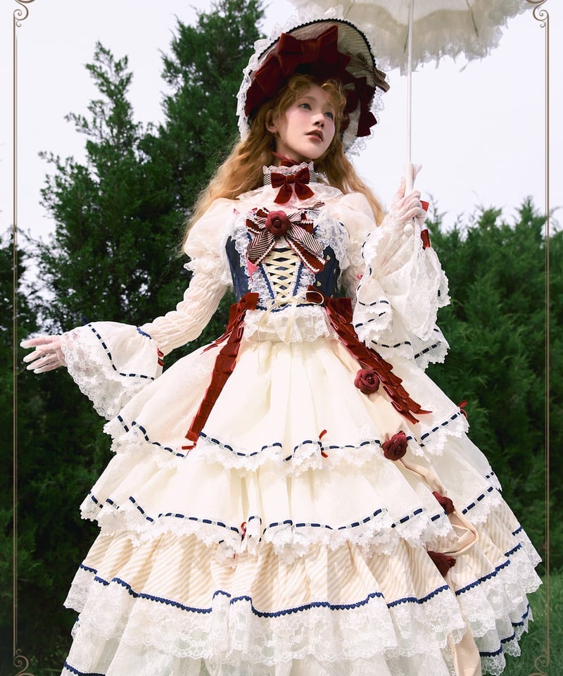 HinanaQueena 夢の国のアリス ロリィタドレス セット [LO830 HinanaQueena 夢の国のアリス ロリィタドレス セット [LO830