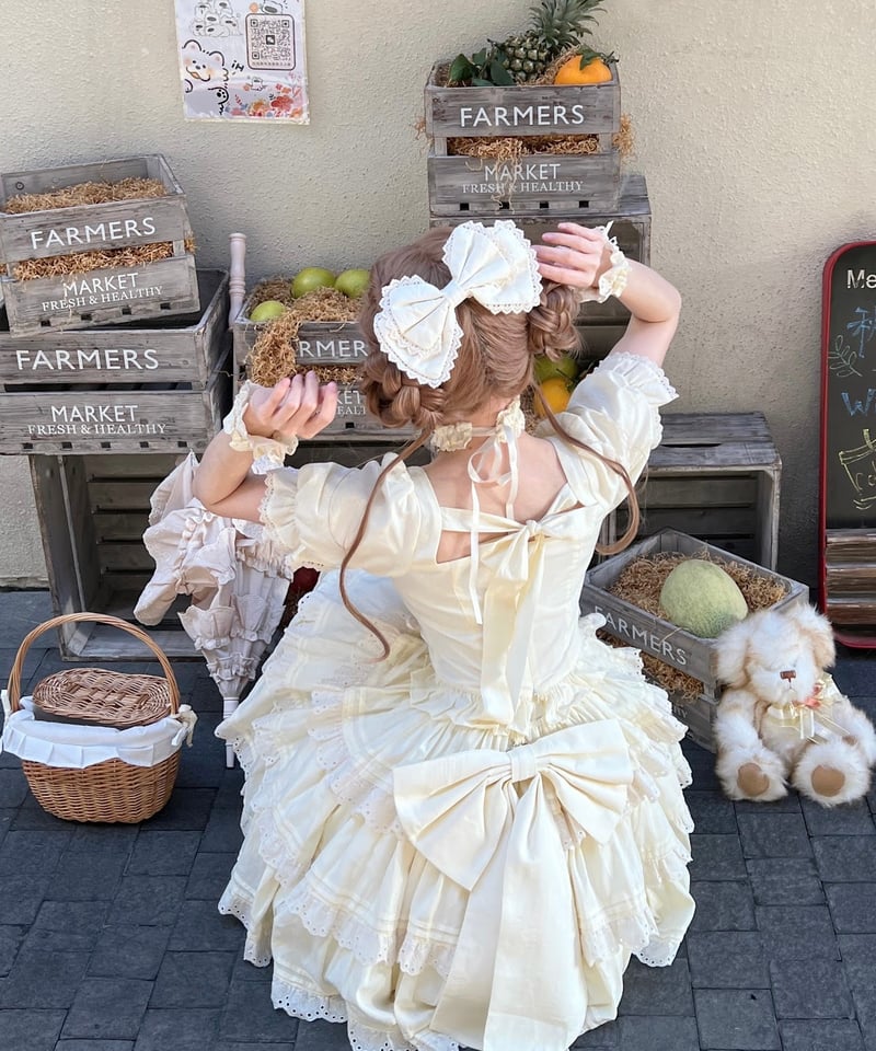 WF Lolita / Miss Flora ロリィタドレス 綿 ブラウス＋スカートセット