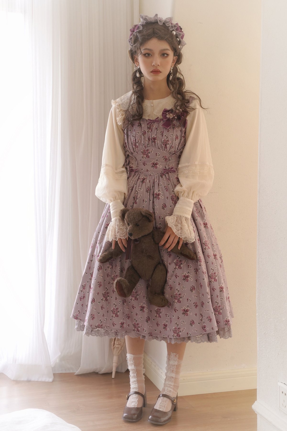 Little Plum 花と夢 コーデュロイ ロリィタドレス JSK [LO653] | Ro 