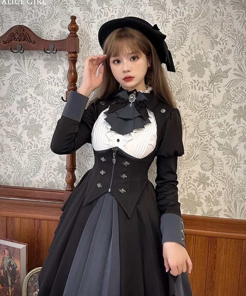 Alice Girl / 探偵執事 ショートジャケット+ワンピース [LO893 Alice Girl / 探偵執事 ショートジャケット+ワンピース [LO893