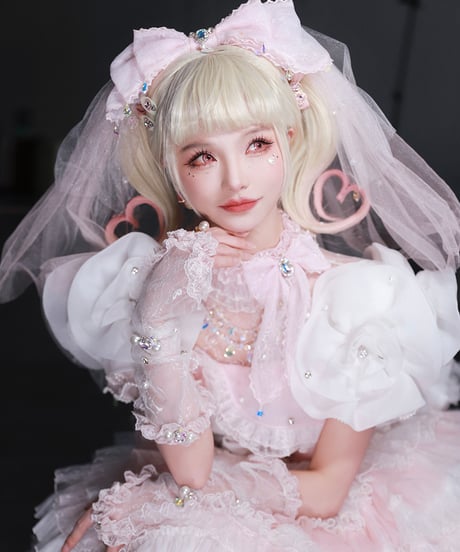 Henrietta / ムーンライトクリスタルドリーム ロリィタドレス ウエディングドレス ワンピース set [LO1288]