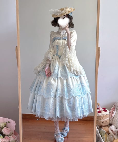 Miss Point / ミスポイントの花園 刺繍段々ワンピース, JSK. SK SP版 [LO1473]