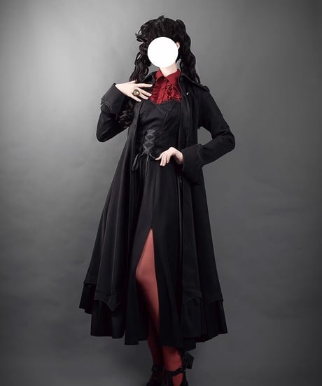 VantablackStudio / 黒薔薇 ゴシック JSK, ショートジャケット, ブラウス, コート [LO887]