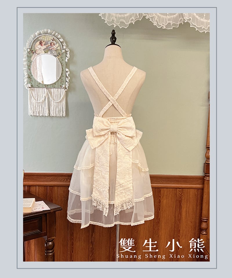 Twin Bears / アンティークドリーム アンティーク風サロペット