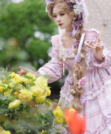 Lucy and  Lory / Pastoral roaming クラシック コットンロング ロリィタドレス ワンピース [LO860]