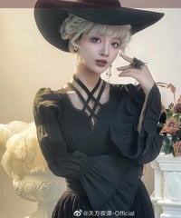 アラビアンナイトゴシック / 毒牙ゴシック ブラウス、スカート、黒羽ワンピースドレス [LO762]