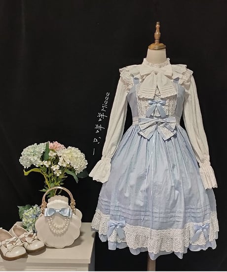 櫻田小鹿 / S～4XL 小春秋 コットンキャンディスリーブ ロリィタ ブラウス [LO958]