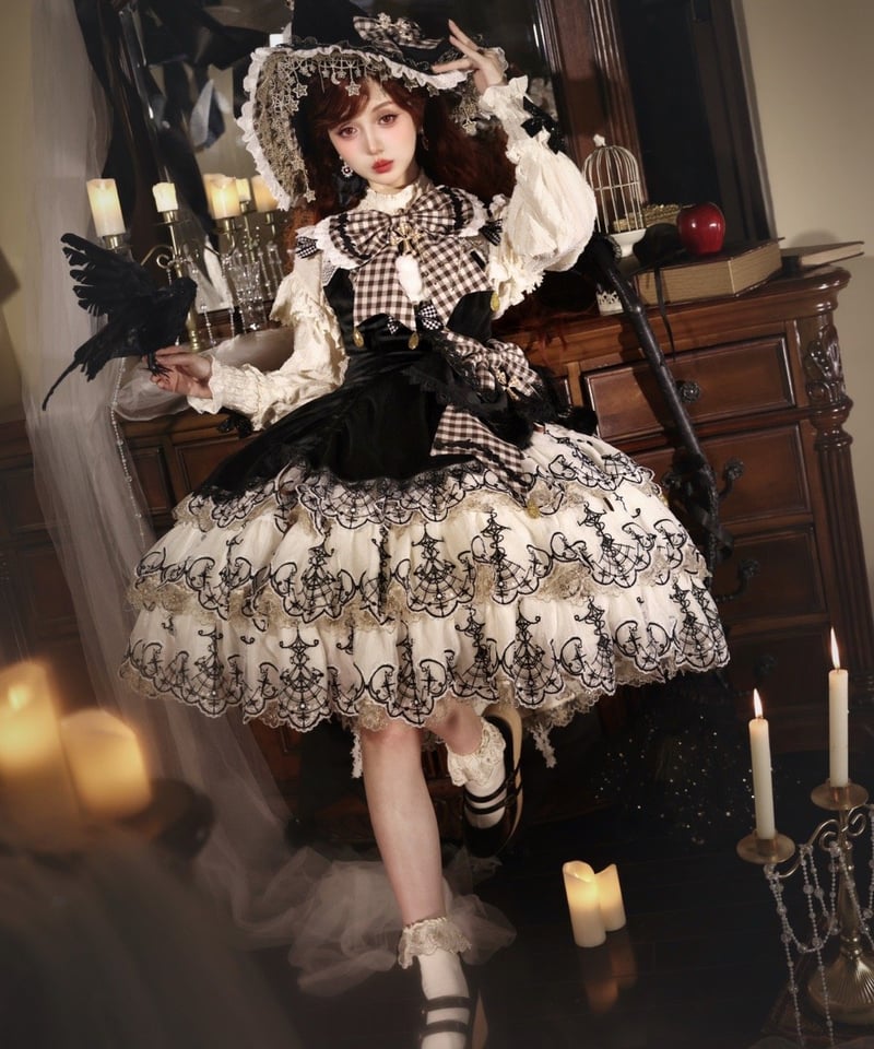 Bramble Rose / 四象魔女 ロリィタ ワンピース full set [LO82