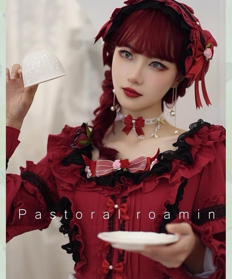 Lucy and  Lory / Pastoral roaming クラシック コットンロング ロリィタドレス ワンピース [LO860]
