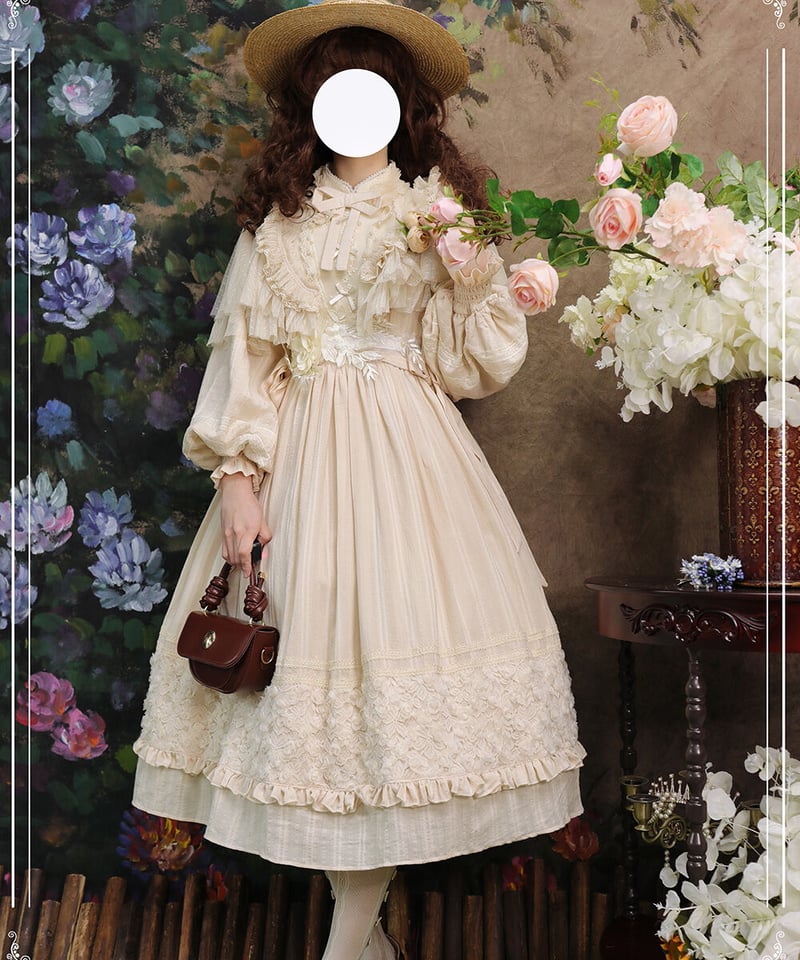 最終価格！M's カタログ フリル 花 マーガレット ワンピース 最終価格！M's カタログ フリル 花 マーガレット ワンピース