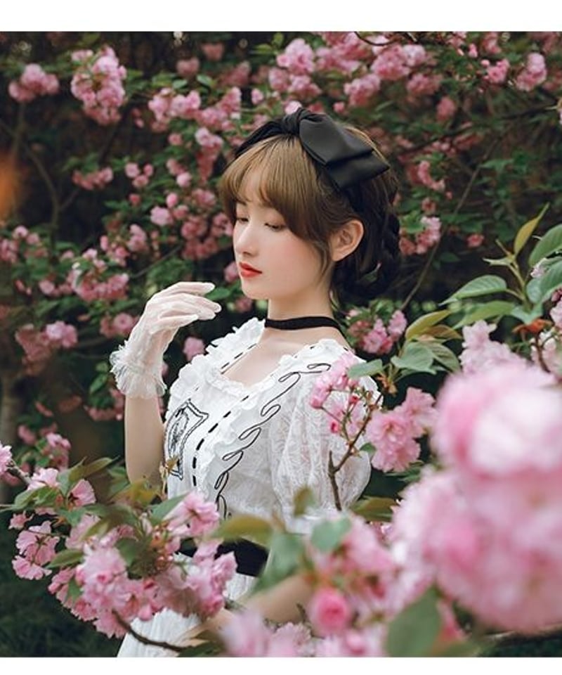 with PUJI Letter and Poetry シリーズ 暮蝶 ロリィタ ドレス セ