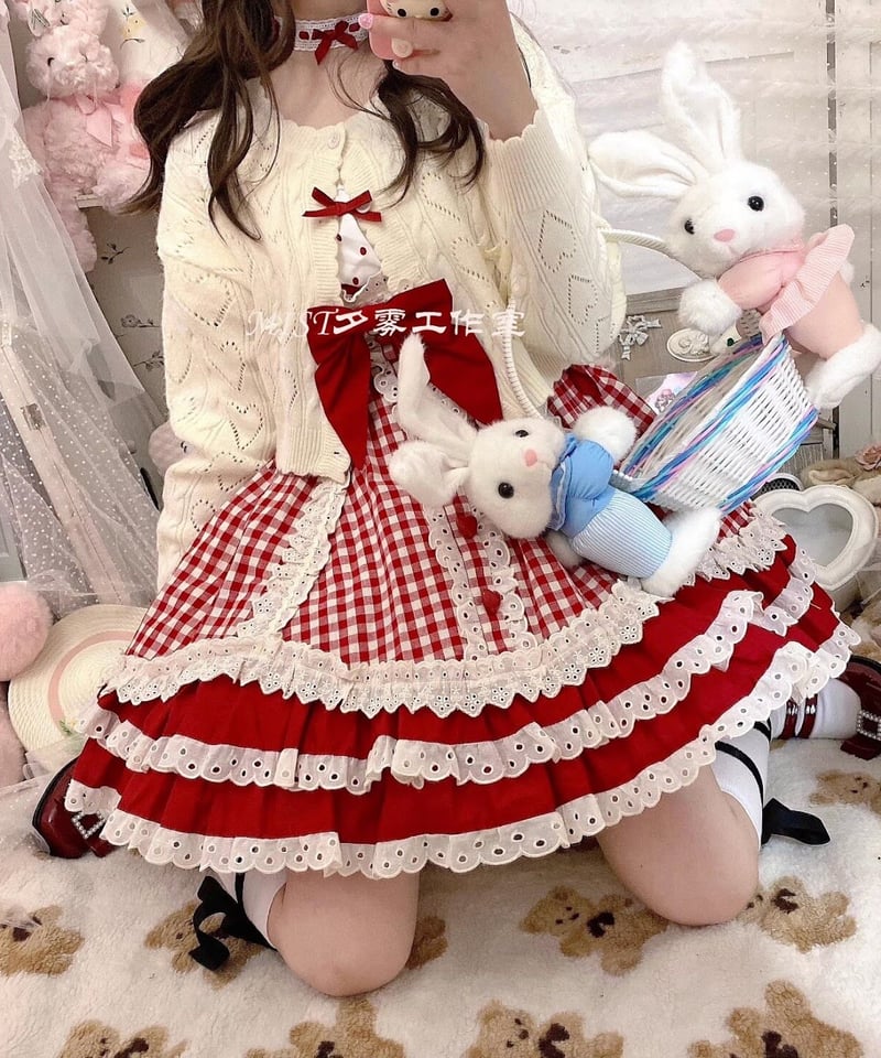 MIST ハート柄 ロリィタ カーディガン オーバーサイズ [LO882 MIST ハート柄 ロリィタ カーディガン オーバーサイズ [LO882