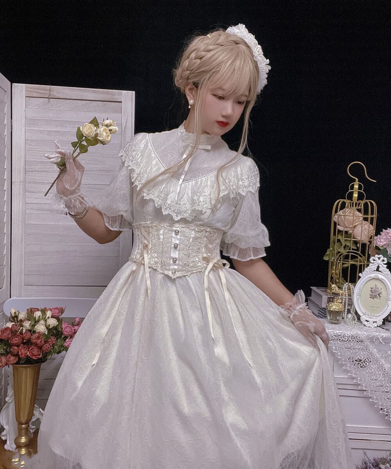 night lolita 人形　ドール　ナイトロリータ Miss Point / Point Manor クラシックロリィタ 白黒ストライプSP