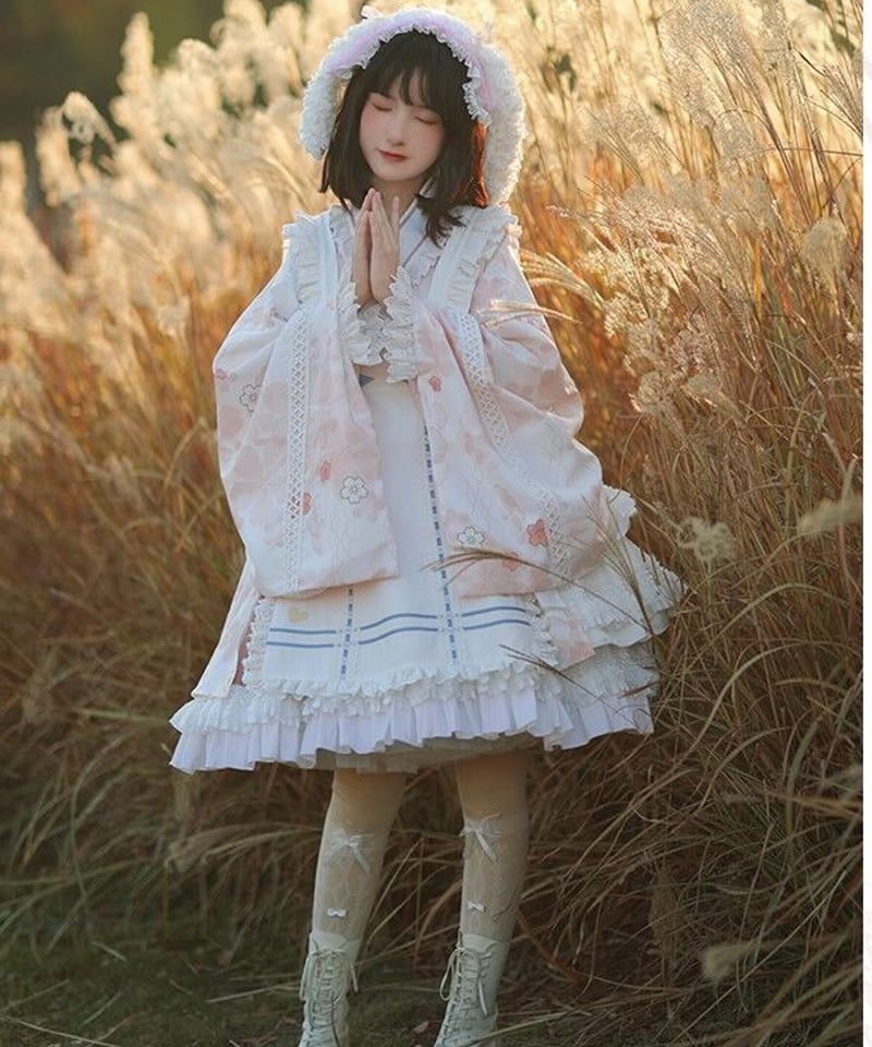with PUJI / 和風アリス 小春日和op ロリィタドレス ワンピース with PUJI / 和風アリス 小春日和op ロリィタドレス ワンピース
