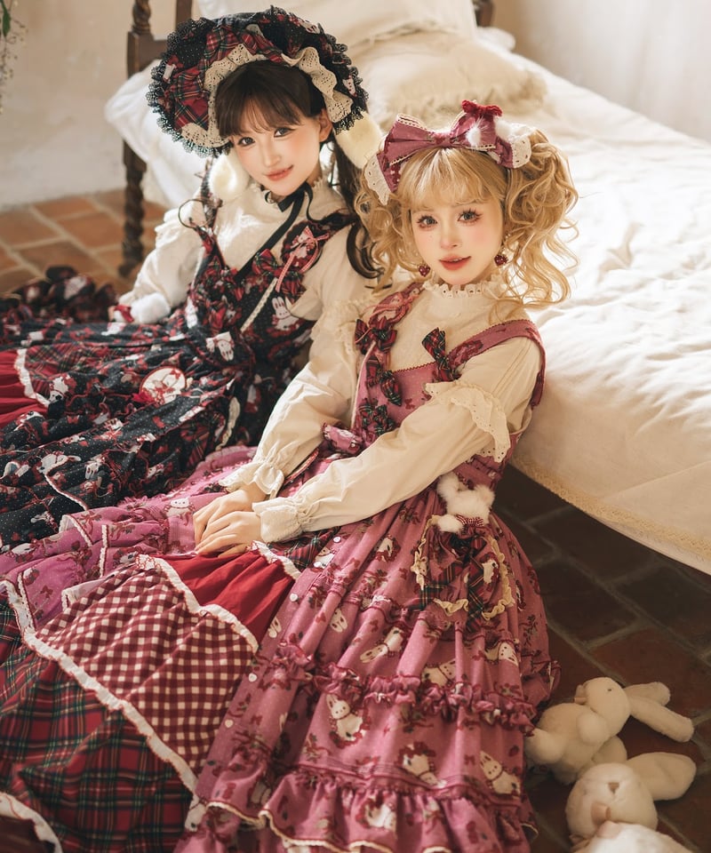 Miss Point 森のいちごとうさぎの夢 ロリィタドレス 前あきJSK