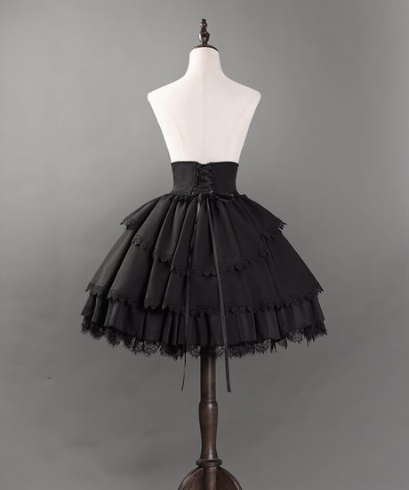 VantablackStudio / No.5 Doll ゴシック ブラウス、スカート [LO1237]