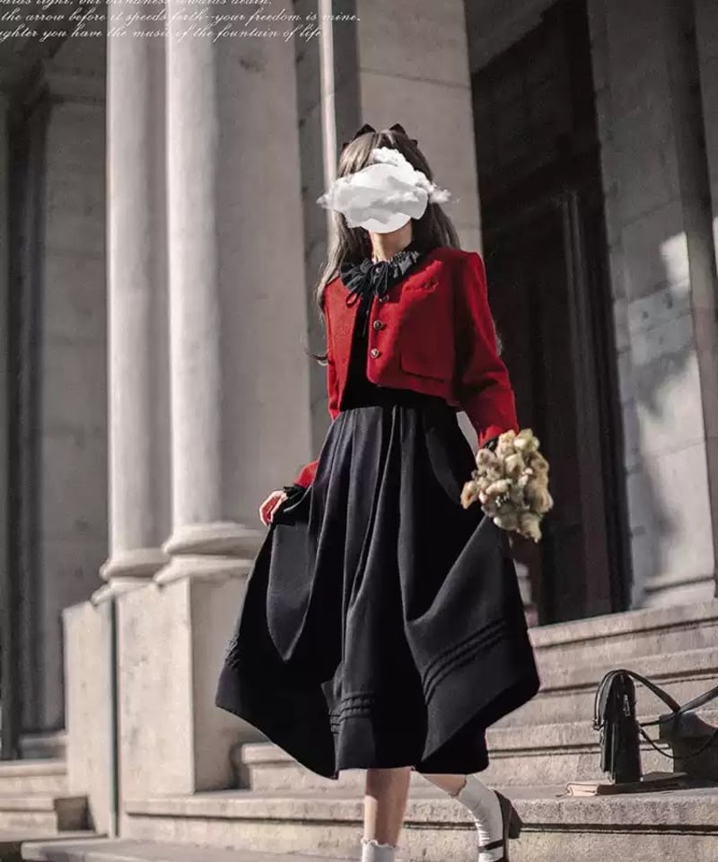 ジャスミン　赤ワンピース スウィーティアップルワンピース | Chalmiere | axes femme