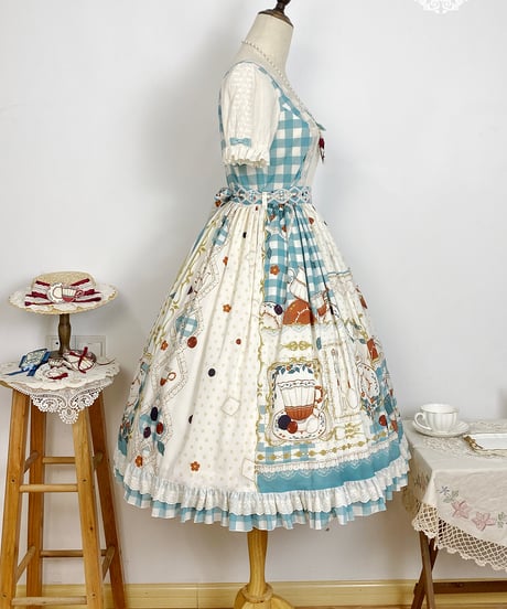 Miss Point / Picnic Tea Party ロリィタドレス 半袖ワンピース  [LO1113]