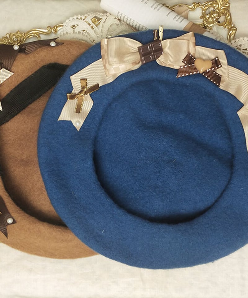 【小能熊】ロリィタオーガンジーOP + カチューシャ ブルー 小能熊】ロリィタオーガンジーOP + カチューシャ ブルー