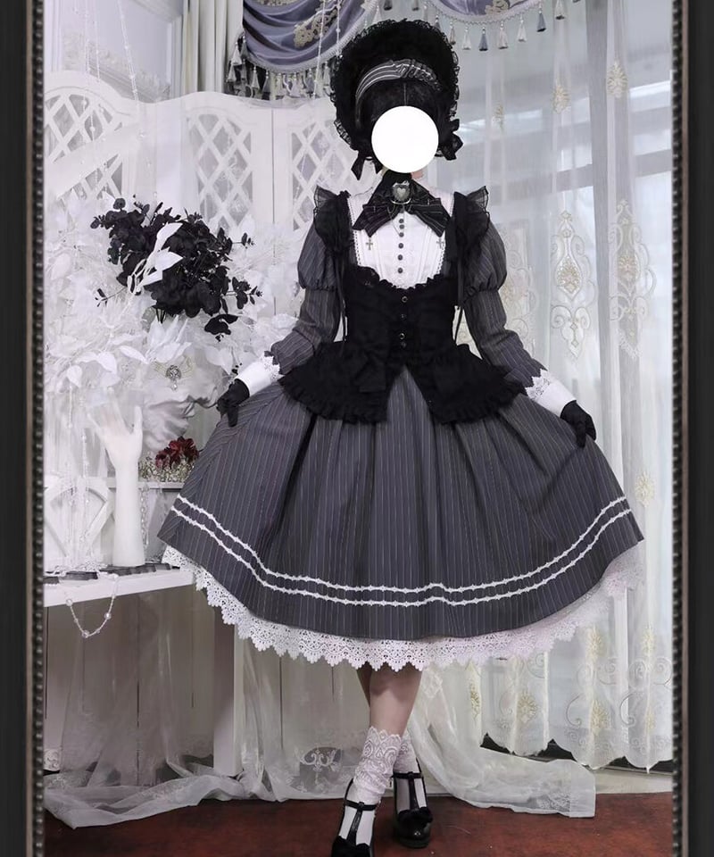 SEVEN BABY Lolita 巡礼者 クラシック ロリィタ ワンピース フル
