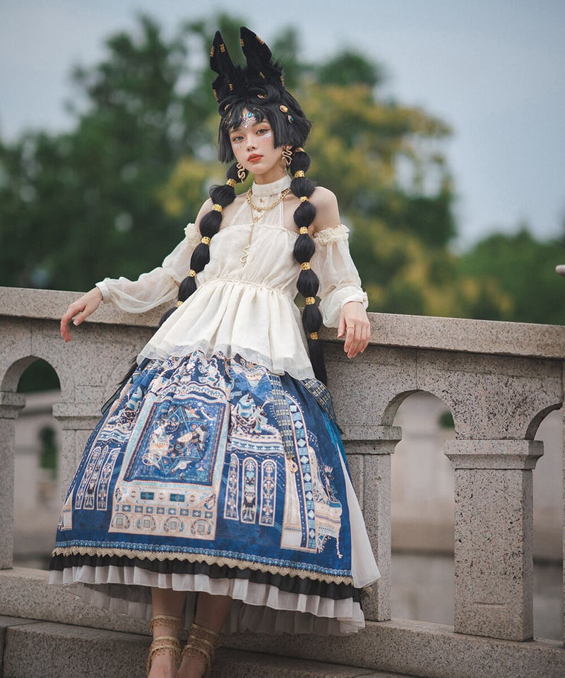 epetice 狐の嫁入り 桜ver 和ロリィタ エペティス 狐の嫁入り 和風