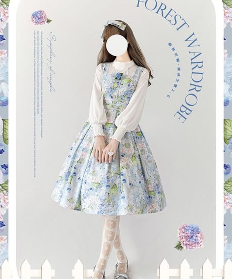 Forest Wardrobe 森林のかご2.0 花柄JSK [LO652]