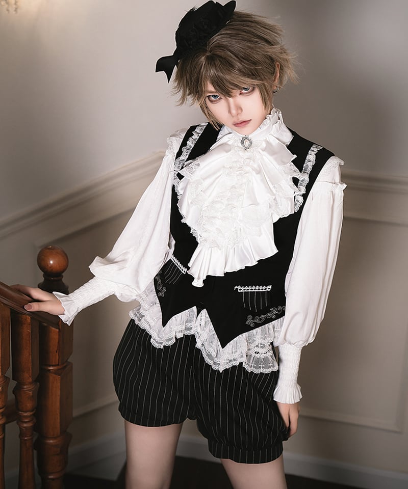 with PUJI / 夜宴 メイド服、王子系 ロリィタドレス [LO1018] | Ro 